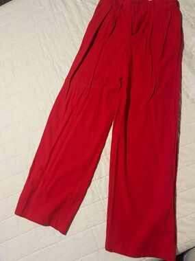 a new day Red Wide Leg High-Waist Pants